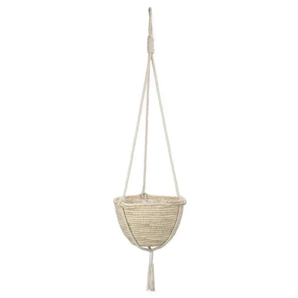 New Year Reset,  Handwoven Hanging Plant Baskets Indoor Outdoor, Woven Rattan Hanging Planter Flower Pot Plant Basket Storage Organizer Balcony Garden Home Decor - Image 2