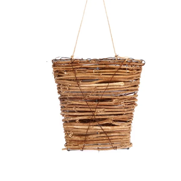 Front Door Rattan Basket,Wall Hanging Flower Basket,Artificial Plant Hanging Basket,Fall Door Basket Wreath for Home Farmhouse Garden Porch Decor (1Pack)