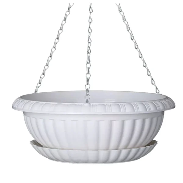 Hanging Planter Flower Plant Pots 11 Inch Indoor Outdoor Balcony Patio Hanging Basket Plant Hangers for Garden Home Decor