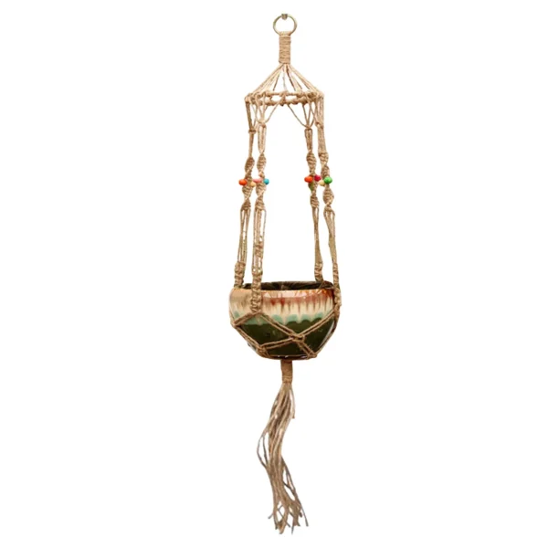Gardening And Pot Rope Hanging Net Basket Woven Fine - Image 2