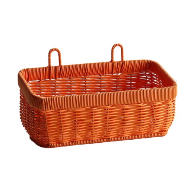 Onion Garlic Storage Basket Wicker Decor Wall Hanging Planters Woven Storage Baskets Hanging Onion Basket Rattan Utensil Holder Vegetable Basket Vegetable Basket for Kitchen