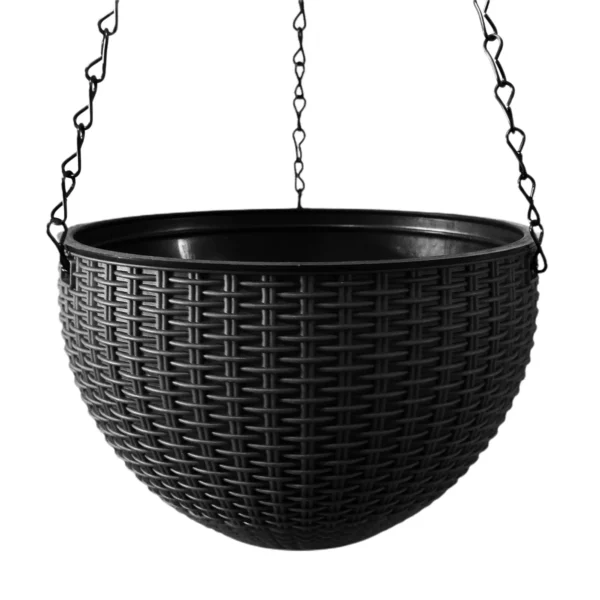 Hanging Baskets Flower Pots Artificial Rattan Plant Basket Planter Plant Pot - Image 2