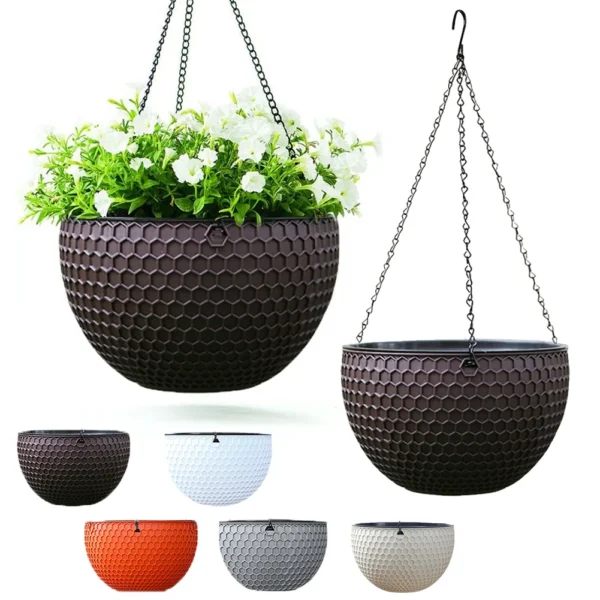 Hanging Planters Self Watering Hanging Basket for Indoor Outdoor Flower Pot