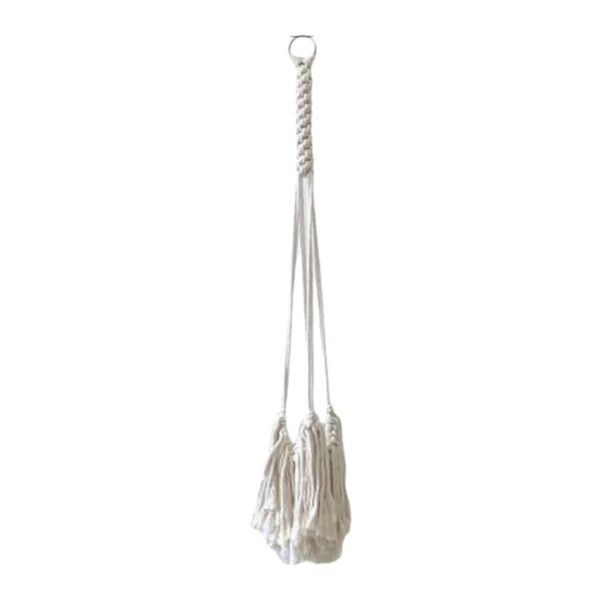 Generic Hanging Planters Basket, Pocket Hand Woven Hanging Basket Holder Tapestry Flower Basket With Exquisite Tassel Indoor Balcony Decoration - Image 2