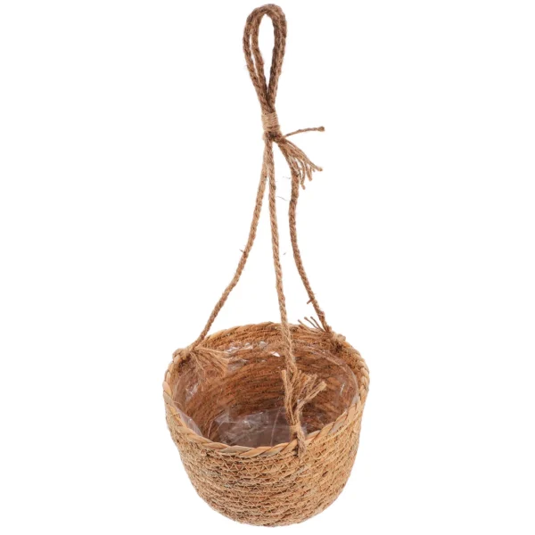 Plant Holder Basket Woven Suspending Plant Basket Suspending Plants Basket Household Plants Holder Hanging Plants Planter